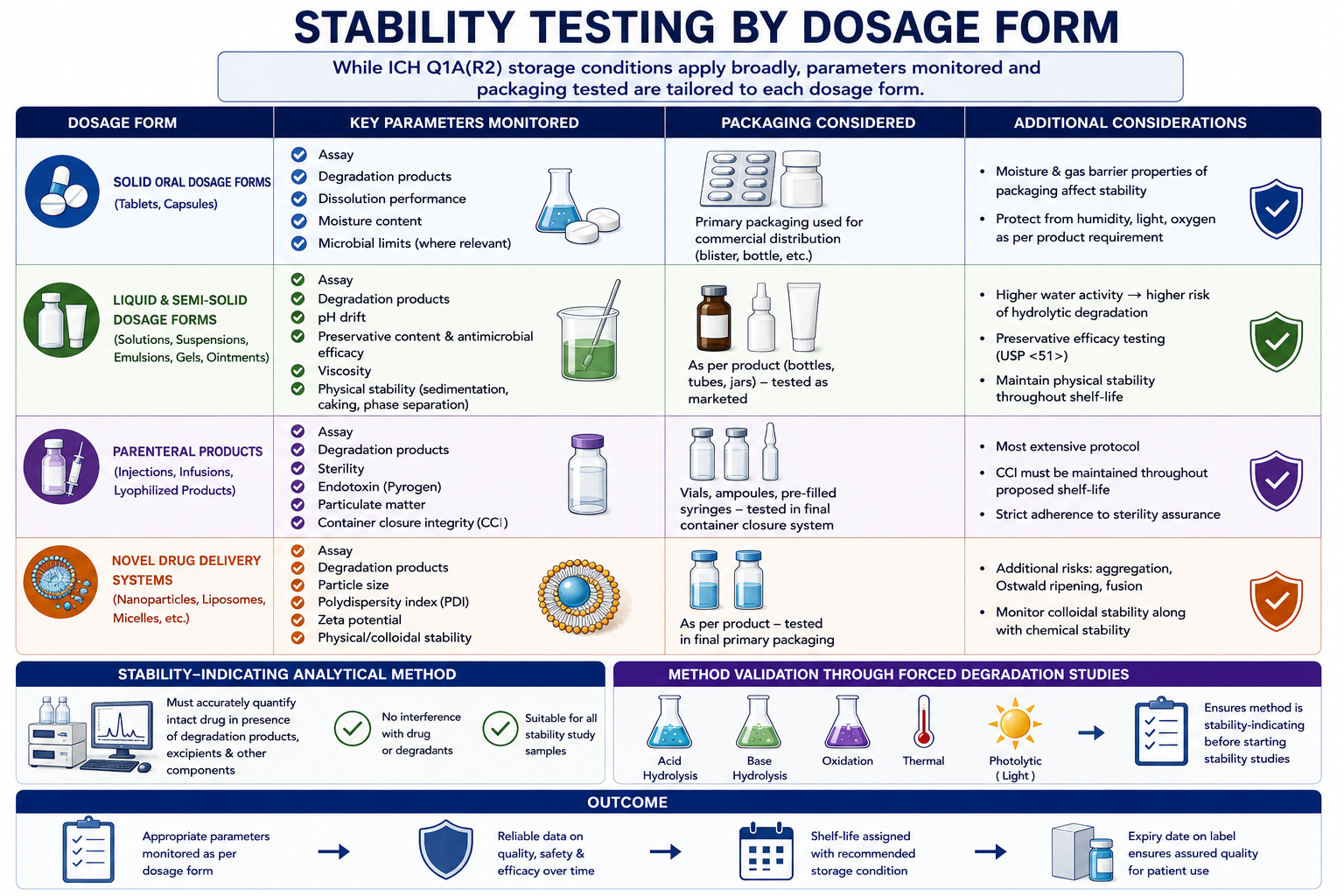 Stability Protocols by Dosage Form