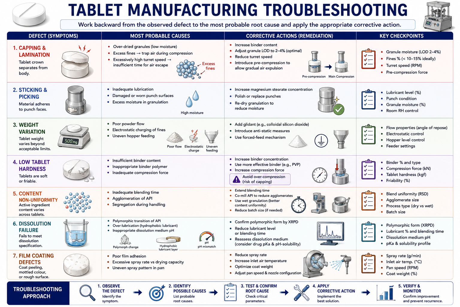 Tablet Manufacturing Troubleshooting